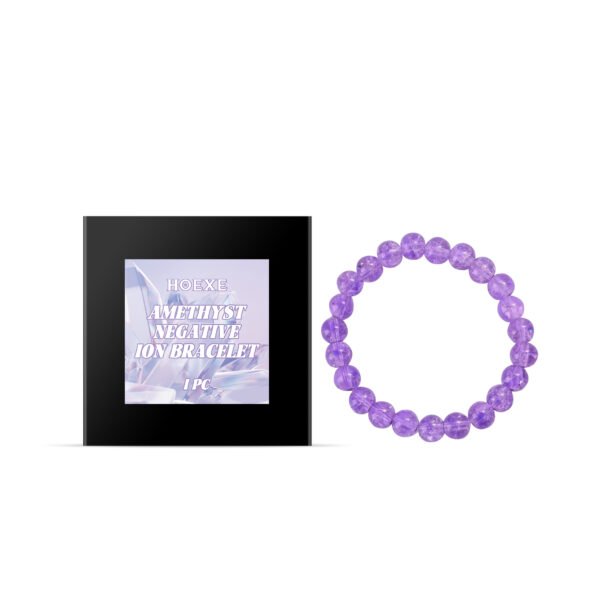 Purple Rabbit Hair Crystal Bracelet