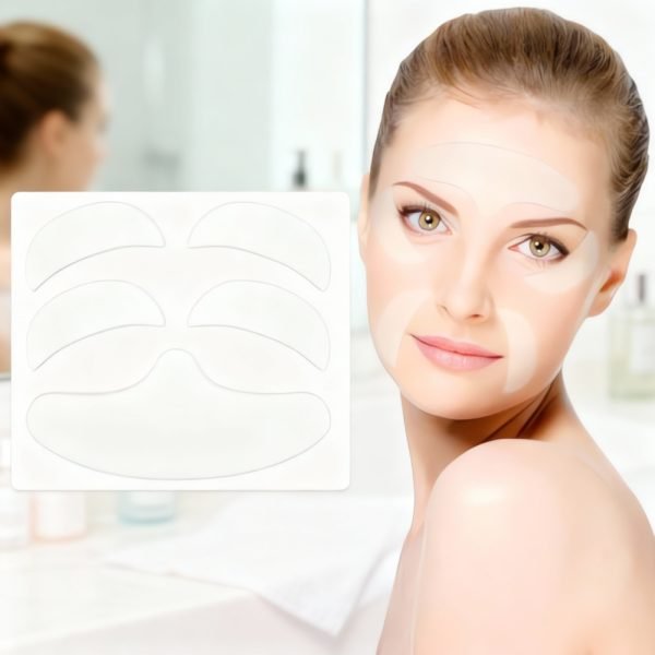 Forehead Wrinkle Patches 5Pc Silicone Frown Facial Patches Reusable Forehead Wrinkles Treatment