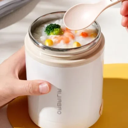 600ML USB Electric Heating Lunch Box Portable Picnic Milk Drink Food Heater Stainless Steel Food Warmer Container 5V 12V 24V